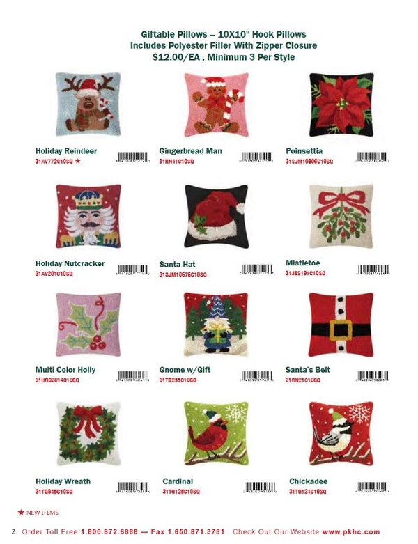 2025 Holiday Giftable Pillows